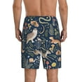 thumbnail image 4 of Lsque Retro Forest Animals Mens Sleep Pajama Shorts,Short Pajama Pants, Cotton Ultra-Soft Knit-XX-Large, 4 of 9