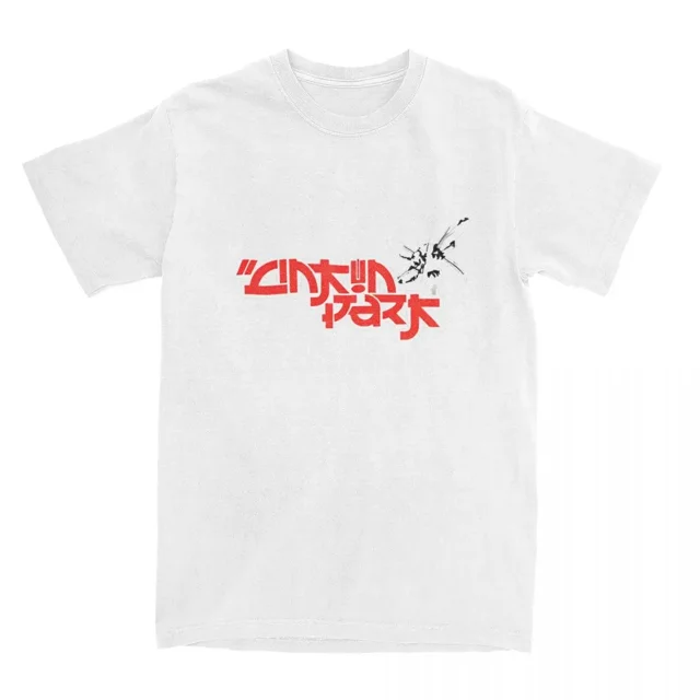 Camiseta divertida de música pop rock para hombre, camisetas de algodón de L-Linkinparked, camisetas de playa de cuello redondo estilo Harajuku, camisetas oversize económicas.