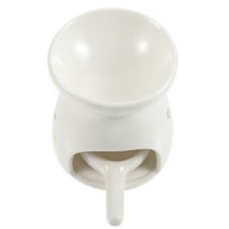 WEUVEB 1Set White Ceramic Fragrance Warmer and Aroma Diffuser for Home Office and Hotel Use