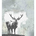 thumbnail image 3 of Ambesonne Antlers Duvet Cover Set, Stag Silhouette Grunge, Queen, Grey Black, 3 of 3