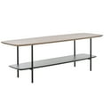 thumbnail image 4 of SAFAVIEH Kayleigh Modern Wood Coffee Table, Light Grey Oak/Matte Black/Black, 4 of 10