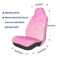 thumbnail image 3 of Disketp Breast CancerN Ribbons Awareness Car Seat Covers Universal Front Seat Coves for Car Accessories ,Padded Car Covers for Automotive, SUV, Truck, and Van, 3 of 5