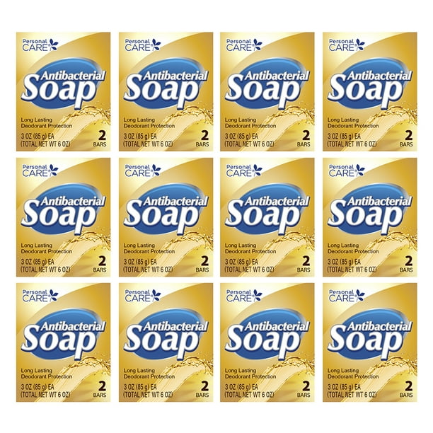 Personal Care Antibacterial Bar Soap. Long Lasting Deodorant. Vegetable