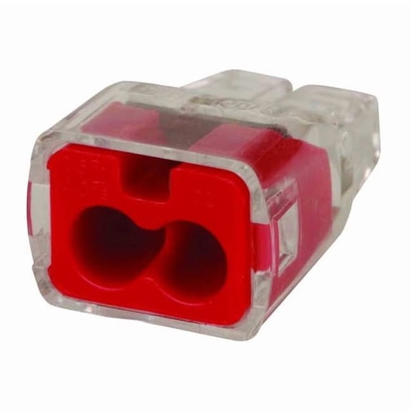 Ideal Push-In Connector,Red,18AWG,12 AWG,PK100 30-1032