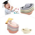 thumbnail image 3 of Plastic Boat Toy Stackable 6PCS Bathtub Tugboat Toy Little Boat Train Bath Toy, 3 of 10