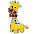 thumbnail image 2 of Body Candy 16G Womens 316L Stainless Steel Yellow Giraffe Animal Cartilage Earring Helix Tragus Jewelry 1/4", 2 of 3