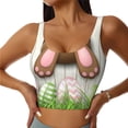 thumbnail image 1 of Balery Brown Bunny Sujetadores deportivos con espalda cruzada para mujer, acolchados, sin costuras, de alto impacto, ideales para yoga, gimnasio, entrenamiento y fitness.-Medium, 1 of 8
