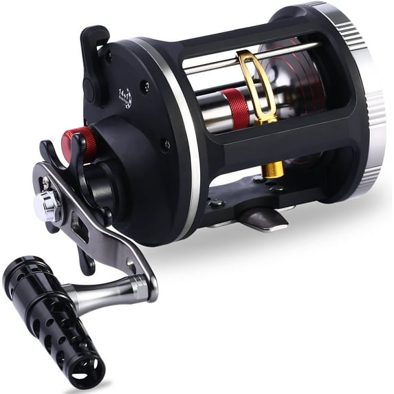 Sougayilang 14+1BB Fishing Reels Wind Trolling Reel Right Hand for Saltwater