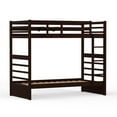thumbnail image 4 of Plana Solid Wood Twin Over Twin Bunk Bed and Hanging Nightstand in Espresso, 4 of 8