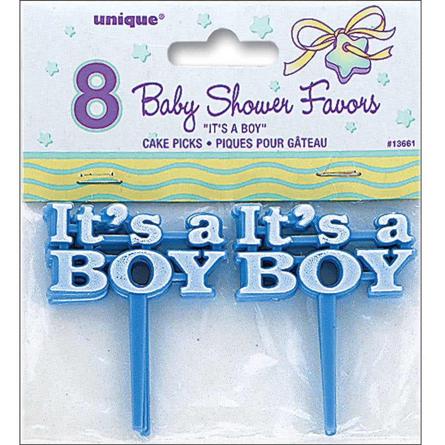 baby boy baby grow blue glitter cupcake toppers