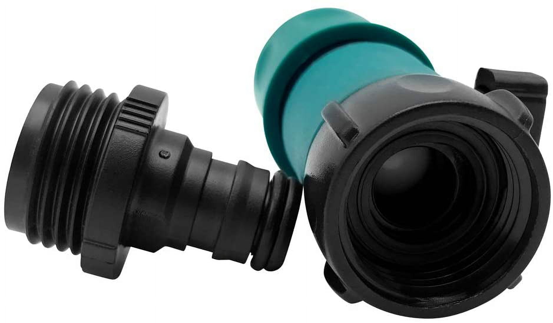 Plastic Garden Hose Quick Connect with Shutoff Valve Set Male and Female, 3/4” Quick Connectors with Valve for Water Hose Coupling, Quick Release Kit Hose Fittings and Adapters (5 Sets/ 10 Pc)