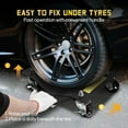 thumbnail image 3 of Danolapsi Car Wheel Dolly Set of 2,4000 LBS/1814 Kg Car Moving Cart with Brakes, Heavy Duty Vehicle Dolly, Fits Cars, Motorcycles, SUVs, Trucks & ATVs - Garage & Repair Shop, 3 of 7