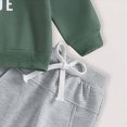 thumbnail image 4 of Toddler Baby Boy Clothes Long Sleeve Crewneck Sweatshirt Top Casual Pants Set 2Pcs Fall Winter Outfits 3M-3T, 4 of 5