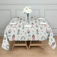 thumbnail image 3 of Rainbow Princess Castle Pattern Square Tablecloth,Waterproof Square Table Cover,Wipeable Spillproof Washable Table Cover for Home Kitchen Party Decor 42"X42"(107x107cm), 3 of 6