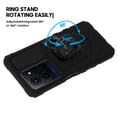 thumbnail image 3 of TCL K32 5G Hybrid Magnetic Shockproof Cover Cell Phone Case with Kickstand for TCL K32 5G, Black, 3 of 6