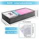 thumbnail image 2 of Under Bed Storage Box 3-Pack 90L Large with 4 Zippered Bags PVC Window for Clothes, Comforters, Blankets Grey 3Pcs, 2 of 5