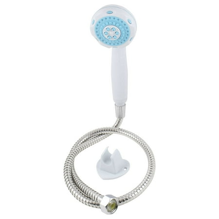 Stand Up Shower Unique Bargains Unique Bargains Spiral Hose Threaded Connector Shower Head Plastic Stand Holder Kit for Bathroom ()