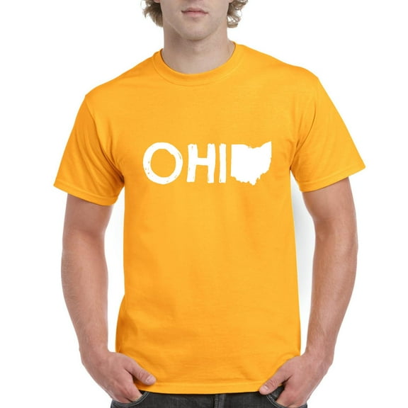 IWPF - Men's T-Shirt Short Sleeve, up to Men Size 5XL - Ohio Map