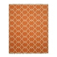 thumbnail image 1 of EORC IE51OR 7.75 x 9.75 ft. Polyester Orange Hand Knotted Reversible Moroccan Outdoor Rug, 1 of 7