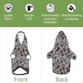 thumbnail image 6 of Honeii Brown Moose with Pinecones Print Small Dog Hoodies Pet Hooded Sweatshirts Fall Winter Puppy Cat Sweaters Warm Clothes for Small Dogs Outfits Costume-X-Small, 6 of 7