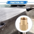 thumbnail image 2 of Conector de manguera de tornillo de latón adaptador hembra G1/4" de Unique Bargains, 2 of 7
