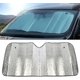 thumbnail image 1 of Parasol para coche, doble lámina de aluminio, protección para parabrisas delantero para evitar la luz solar ultravioleta, anti-UV (plata) ER, 1 of 5