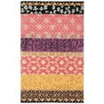 thumbnail image 5 of SAFAVIEH Rodeo Drive Luis Floral Geometric Wool Area Rug, Rust/Gold, 7'9" x 7'9" Round, 5 of 10