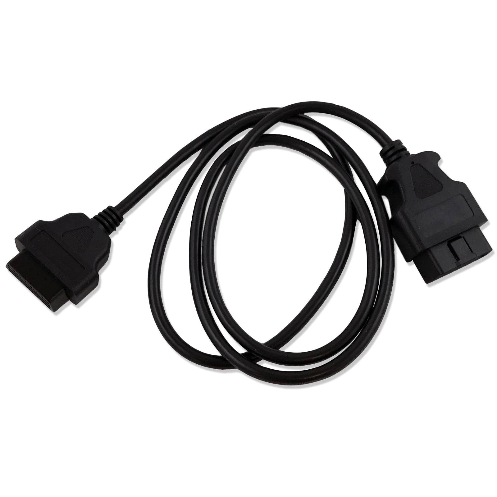 25cm OBD 2 16 Pin Female to 16 Pin Male Extender Cable Black 