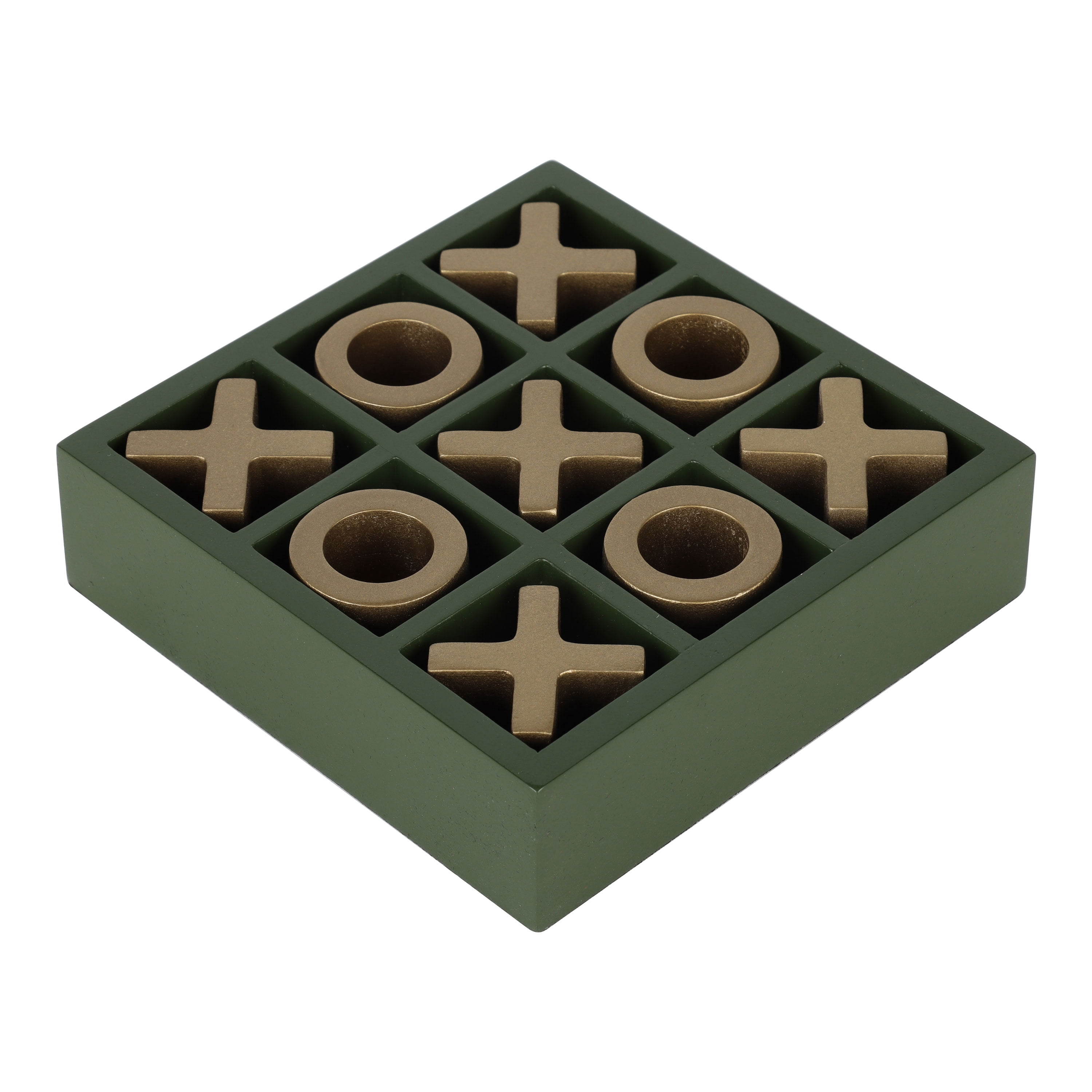 Home Decor Collection Sterling & Noble Home Green Floral Tic Tac Toe Game Set Book