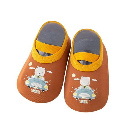 

Children Toddler Shoes Spring Summer Boys Girls Flat Bottoms Slip On Soft Comfortable Cartoon Animals Animal Car Patterns Prewalker Baby Footwear
