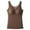 Coffee, variant on felwors Built in Bra Tank Tops for Women,2025 Elegant Patchwork Thermal Underwear High Stretch Comfy Layer Cami Beige, XXL