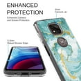 thumbnail image 2 of Moto G Power (2021) Case, Rosebono Hybrid Bling Glitter Sparkle Laser Green Marble Graphic Fashion Cute Colorful Skin Cover Shockproof Case for Moto G Power (2021), 2 of 5