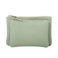 CEHVOM Storage Bins New Unisex Color Double Layer Detachable Coin Purse