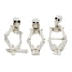 thumbnail image 2 of Resin Thinker Skeleton Statue for Decoration 3Pcs White Halloween Figurines, 2 of 5