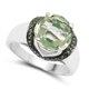 thumbnail image 2 of 3.95 Carat Genuine Green Amethyst and Green Diamond .925 Sterling Silver Ring QJ Model, 2 of 3