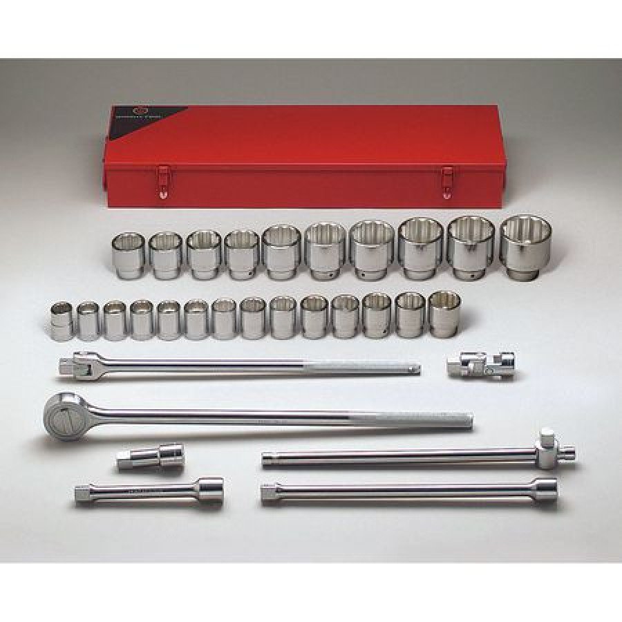 WRIGHT TOOL 631 3/4 in Drive Ratchet/Socket Set, SAE, 31 pcs Walmart