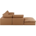 thumbnail image 5 of Meridian Furniture Comfy Cognac Vegan Leather 6-Pc. Modular Sectional, 5 of 11