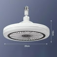 thumbnail image 4 of Ceiling Fans Light Remote Control 3 Color Temperature Smart Ceiling Fan With LED Light E27 Converter Base Home Bedroom Lighting, 4 of 11