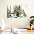 thumbnail image 3 of Elephant Stock Daisy Still Life Wall Art - Horizontal Canvas Wall Art - Living Room Wall Decor - Floral And Botanical Canvas - Brown And Beige Decor By George Bjorkland - 12" x 8", 3 of 8