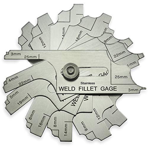 7piece Fillet Weld Set Gage RL Gauge Welding Inspection Test Ulnar ...