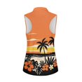 thumbnail image 2 of HUIACONG Tropical Palm Tree Durable Women Sleeveless Golf Half Zip Vest, Quick Dry Workout Tank Tops Casual Fashion for Running Tennis Outdoor, 2 of 7