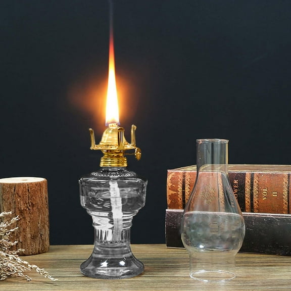 Indoor Oil Lamp Vintage Glass Oil Lamp Lamp Classic Kerosene Lamp Home Emergency Lighting Oil Lamp With Adjustable Fire Core Lightingation Lighting Room Oil Lamp Night Lights Easy To Use