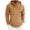 Yellow, variant on Maean Mens Cotton Linen Shirts with Hoodie Long Sleeve Button Neck Shirt Fashion Casual Vacation Tops