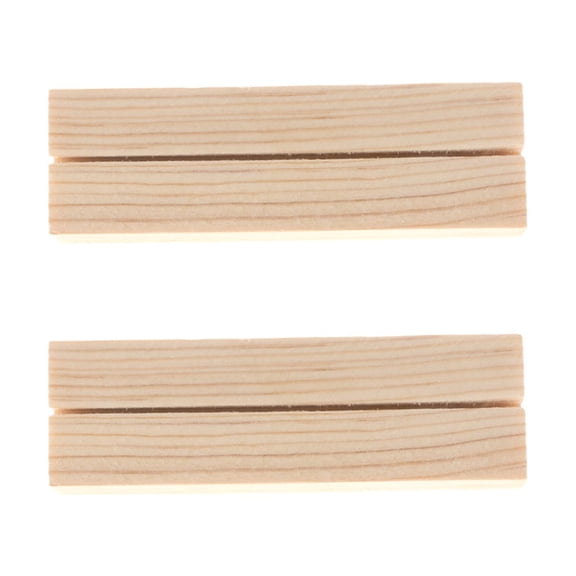 unbranded  10 Pcs Wooden Photo Holder Message Holders Organizers Stand