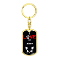 thumbnail image 4 of I Love My Khao Cat Stainless Steel or 18k Gold Premium Swivel Dog Tag Keychain, 4 of 16