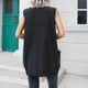 thumbnail image 4 of Puntoco Suéter Bolsillos Para Mujer Con Cuello En V Chaleco De Longitud Media Suéter Chaleco Suelto Para Mujer Ropa Exterior Ropa Interior Y Invierno Nuevo Estilo Liquidación Navideña Puntoco Puntoco-4914, 4 of 8