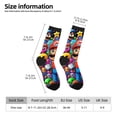 thumbnail image 4 of Lsque Mario Printed Men's Crew Socks, Soft Durable Breathable Moisture-Wicking with Odor Control Cotton socks, 4 of 7