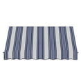 thumbnail image 2 of Awntech 5.38 Ft New Orleans Fixed Awning Canopy with Twisted Rope Arms (64.5in x 31in x 24in), Navy/Gray/White Multi, 2 of 2