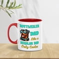 thumbnail image 5 of Rottweiler Dad Like a Regular Dad Only Cooler Happy Father's Day 11oz Accent Two-tone Mug Rottie Dog Lover Gifts Idea Coffee Tea Cup - 02007, 5 of 5