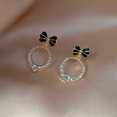 thumbnail image 1 of Pendientes de perlas de estilo coreano con aguja de plata s925 para mujer, aretes sencillos y elegantes que combinan con todo, joyería para las orejas con el mismo estilo, 1 of 6